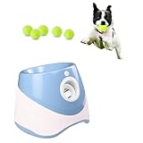 LLTWIFT Dog Ball Launcher, 3 Distance Adjustmentsdes, Dog Ball Thrower Launcher for Small Dogs, with 6 Tennis Balls (C)