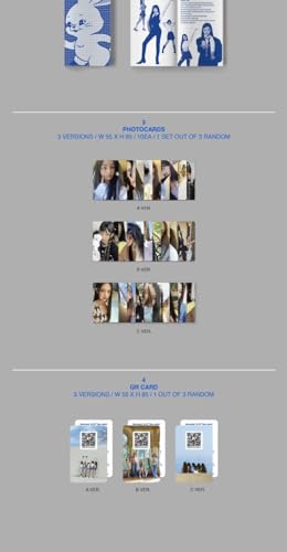 NEWJEANS New Jeans 1st Debut EP Album Weverse Platform Version QR card+Lyrics+Photocard+Tracking Sealed [2]