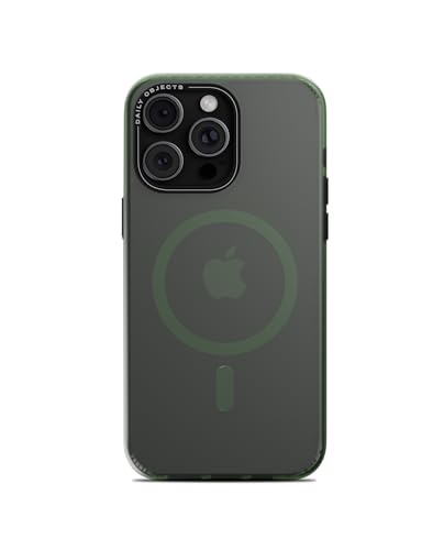 Image of DailyObjects TPU Green Nimbus Slim Magnetic Protective Case Cover Compatible With iPhone 15 Pro Max|Magsafe|Camera&Body Protection|Anti Shock,Scratch Resistant|Cutouts Modern Design|Wireless Charging