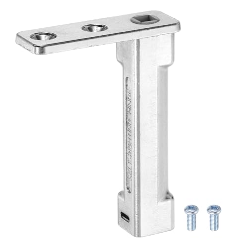 sourcing map Bisagras de aleación de zinc para puerta de congelador, bisagras de puerta de refrigerador tipo ranura interior para puertas de refrigerador, congelador, pieza giratoria