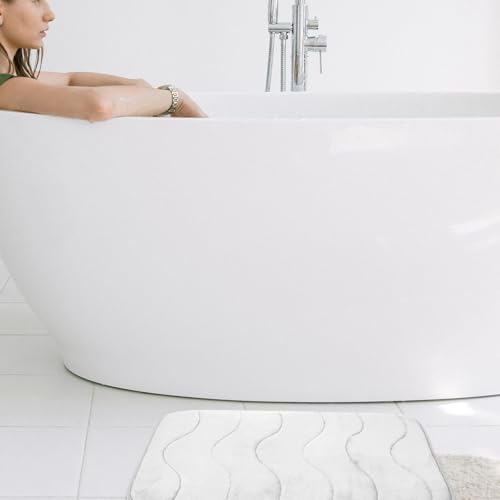 Alfombrilla de baño absorbente SHOWERORO de memory foam lavable 3