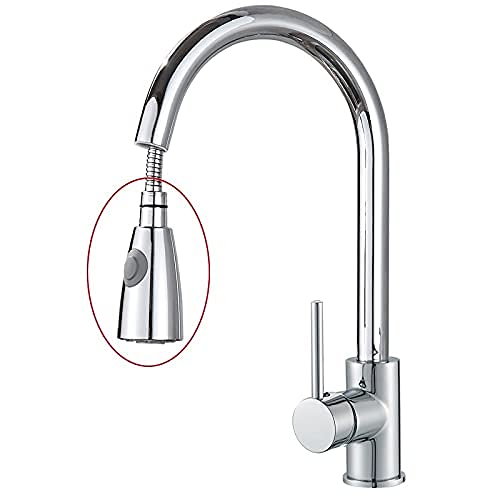 Mitigeur de cuisine monotrou rotatif pour éliminer les éclaboussures