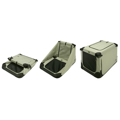 Maelson Soft Kennel anthrazit 72 cm + Lounge Mat - Transportbox mit Matratze für Hunde
