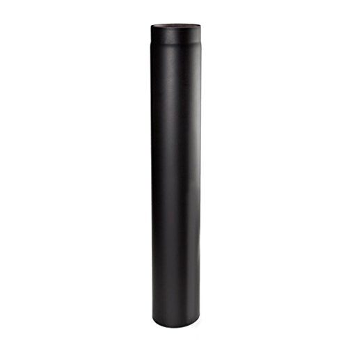 Ø 120 mm Tube droit 100 cm - Noir Cover