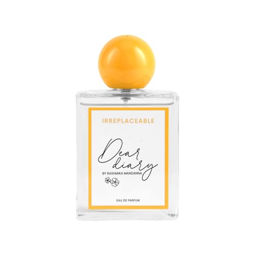 Image of Dear Diary by Rashmika Mandanna - Irreplaceable Luxury Perfume for Women - Long-Lasting Eau de Parfum with Peach Skin, Iced Lemon, Cara Orange & Lychee Notes - Premium EDP Spray - 100ml