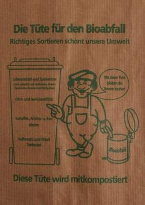 450 Biomülltüten Biotüten Biobeutel Bio Müllbeutel 9,5l 20+16x36cm
