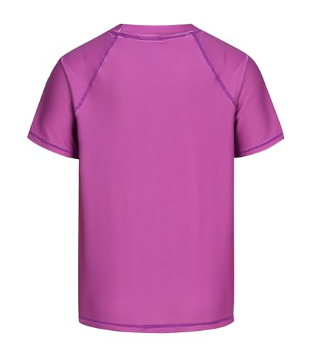 Image of Girls Short Sleeve Rash Guard Swim Shirt Girls Sun Protection Swimsuits Quick Dry Surf Tops Bathing Suits for Girls