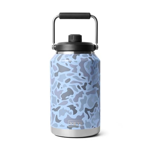 Image of YETI Rambler Gallon Jug 2.0, Vacuum Insulated, Leakproof, Stainless Steel with MagCap, Blue Camo