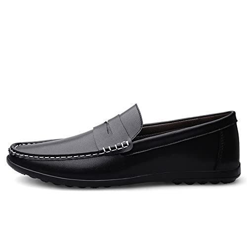 Men's Loafers Penny Loafers Round Toe Simple Leather Slip Resistant Lightweight Comfortable Casual Party Slip-on3