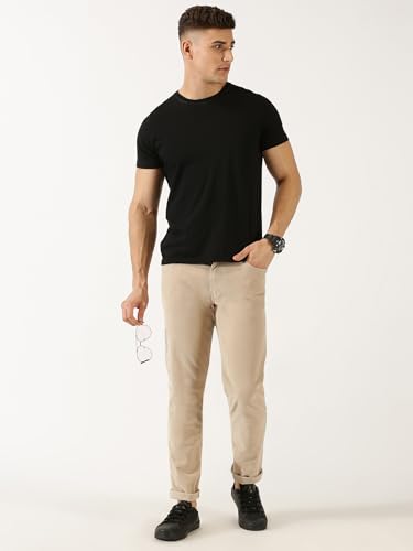 Image of Thomas Scott Men Mid Rise Slim Fit Corduroy Chino Pants