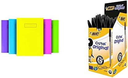Silvine NBA4BT A4 Bright Exercise Notebook - Assorted Colours (Pack of 10)