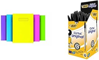 Silvine NBA4BT A4 Bright Exercise Notebook - Assorted Colours (Pack of 10)