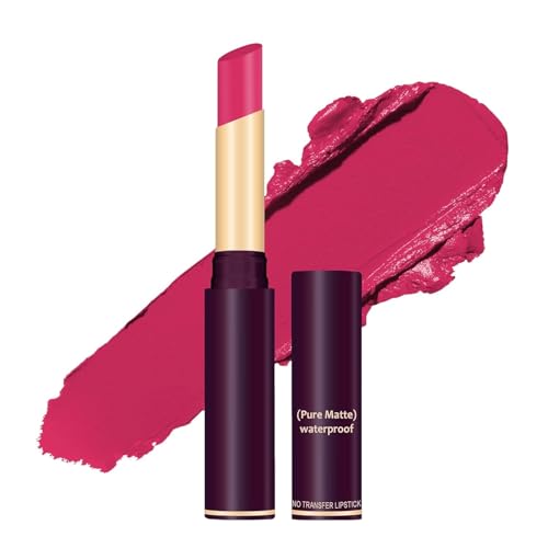 Creamy Matte Lipstick for Women – Shade 08 Wild Rose | Ultra Matte Finish | Long Lasting, Non-Transfer | Highly Pigmented, Lightweight, Smudge-Proof & Waterproof Lipstick