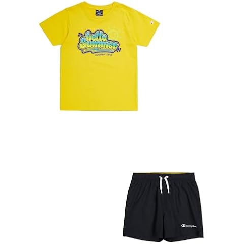 Champion Boy's Graphic Crewneck T-Shirt & Shorts Set Cover