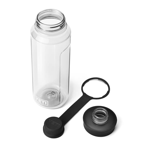 Image of YETI Yonder Water Bottle with Yonder Tether Cap, Lightweight, Leakproof and BPA-Free