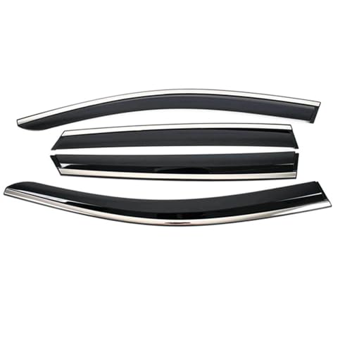 Deflectores de viento para coche Hyundai AZERA 2012 - Mantiene la lluvia fuera, deja entrar el aire (juego de 4 piezas, sin taladrar)