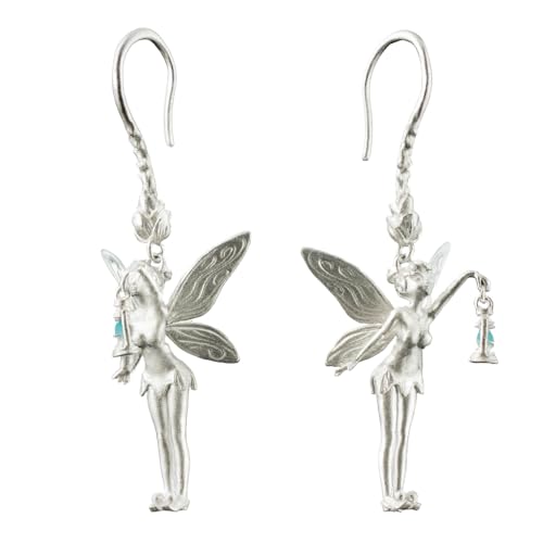 Boucles d'oreilles fées cabochon amazonite bijou fantastique