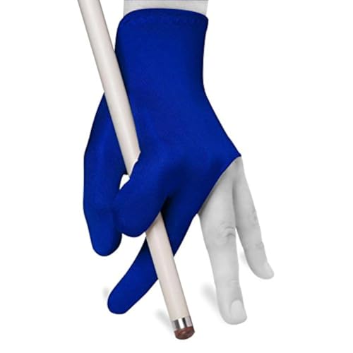 Quality gloves Billiard Fits Either Hand - One Size fits All - Choose Your Color (Blue)
