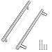 Price comparison product image Probrico 10 Pack Brushed Nickel Kitchen Cupboard Handles, Stainless Steel Cabinet T Bar Knobs, Furniture Handles for Drawer, Wardrobe Pull Handles, 6.3" (160mm) Hole Center