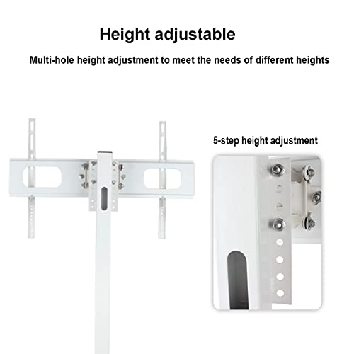 Support TV au sol pivotant hauteur réglable charge 40kg max fine - 7