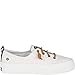 Sperry Women's Crest Vibe Platform Canvas Sneaker, White, 7 M US