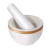 Divit Shilp Mortar and Pestle, Made of Heavy Duty Polished Hard Stone, Natural Stone Grinder for Spi