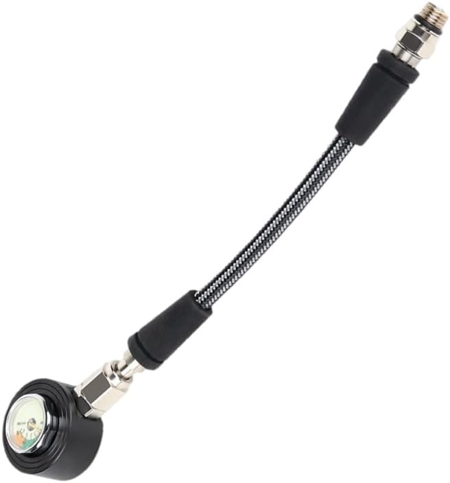 Diving Residual Pressure Gauge Luminously Submersibles Pressure Gauge with Highly Pressure Hose Diving Accessories