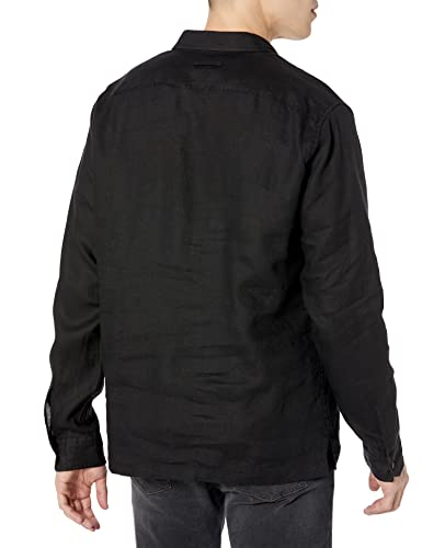 Vince Men's Linen L/S Popover2