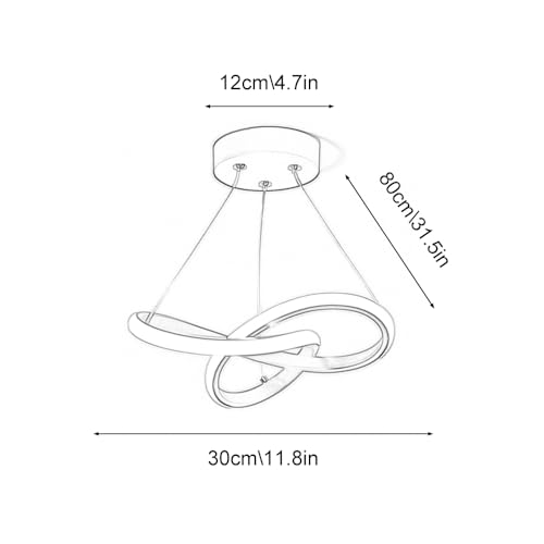 Lampe suspendue moderne géométrique avec éclairage LED intégré - 8