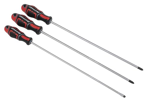 Sealey Set Di 3 Cacciaviti Gripmax® Extra Lunghi, 300 Mm, Ak4372