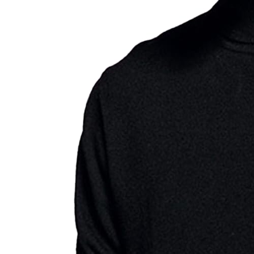 Men's High Neck Knitted Sweater Slim Fit Turtleneck Knit Sweaters Casual Knits Twisted Pullover Solid Sweater3