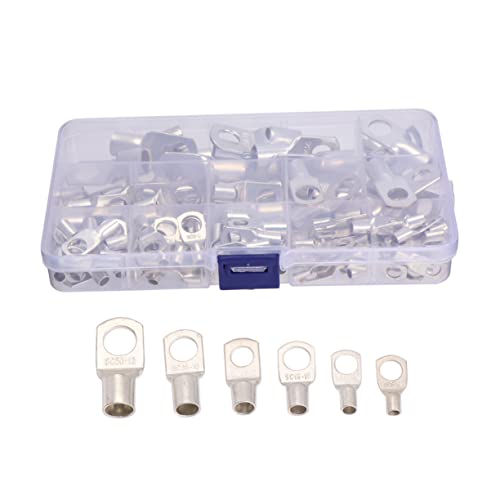 Terminales tubulares de cobre de alta conductividad para entornos marinos, 120 pcs. 6