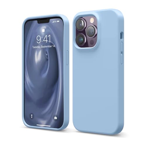 Image of Liquid Silicone Case Compatible for iPhone 13 Pro | Slim Back Cover | Soft Touch Bumper | Shockproof Drop Protection | Microfiber Cloth Inside | Sleek Solid Design