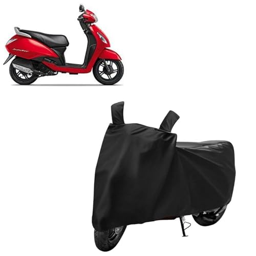Image of Kerwa Waterproof Bike Cover Compatible with TVS Jupiter | Dust Proof, UV-Resistant, Mirror Pocket with Windproof Buckle Strap