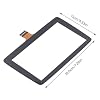 Ymiko 7 Touch Screen Digitizer Replacement for 2014-2016 Mazda 3 Infotainment Display BHP1611J0D K40005A29F Navigation Screen Glass Acrylic Transparent