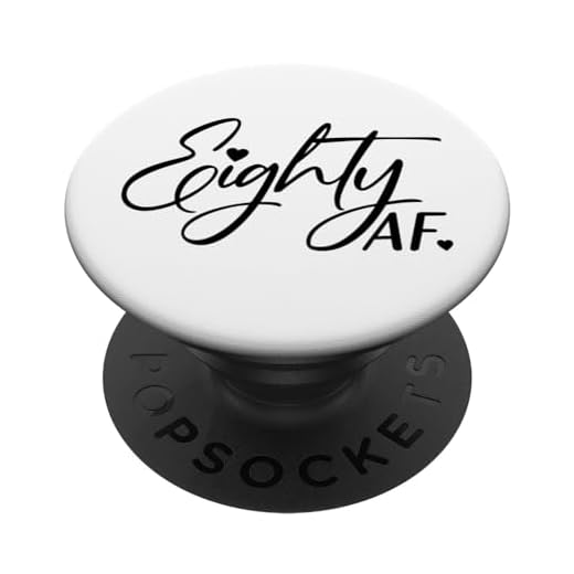 Ochenta AF, 80 Años Mujeres Divertido 80 Cumpleaños PopSockets PopGrip Intercambiable