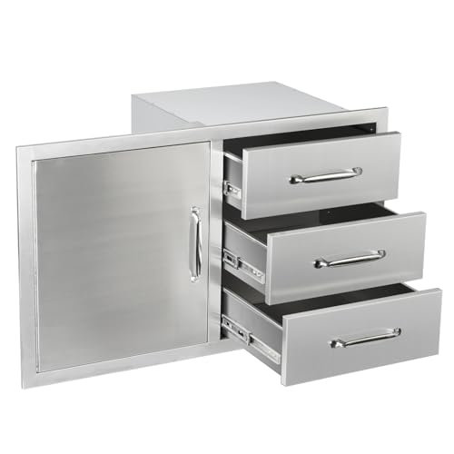 SGOLAN Outdoor Kitchen Door Drawer Combo Cabinet 38.1W x 22.6H