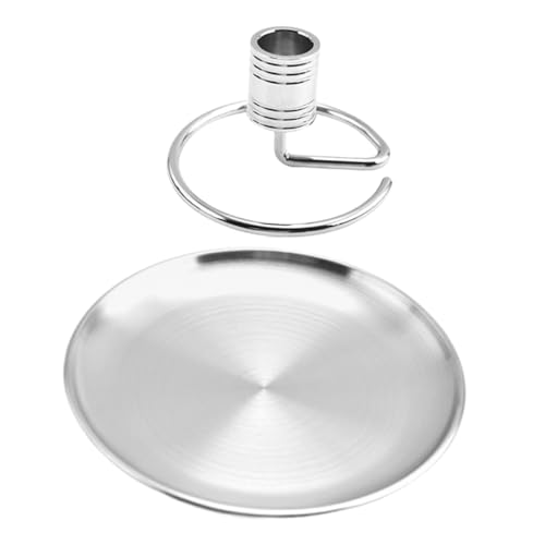 Holibanna 1Juego Soporte Inoxidable Palos de Moxa con Resistente Calor Escritorio Mantiene el Espacio Limpio y Estable y Práctico