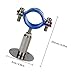 EXQUIMEUBLE 304 Stainless Steel Adjustable Pipe Clamp Φ45-48mm, Plumber Fixing Clip with 100-150mm Adjustable Range, Hose and Water Tube Bracket for Industrial Plumbing Use