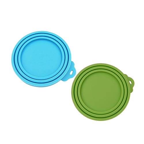 FUTUREORYY 2 Tapas De Silicona Para Tarros De Comida Para Mascotas Tapas Para Latas De Comida Para Mascotas Tapas Para Latas De Almacenamiento De Comida Para Mascotas Tapa De Silicona