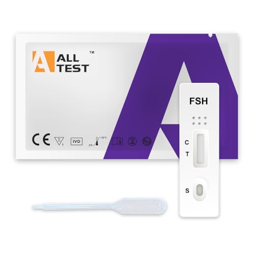 5 Test de Menopausia FSH Test hormonas de menopausia femenina Alltest en formato casette -Uso sencillo e intuitivo con resultados rápidos Kit de prueba