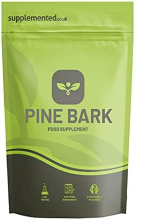 French Maritime Pine Bark Extract 100 mg 98% 180 Tablets UK Made. Pharmaceutical Grade Antioxidant Supplement
