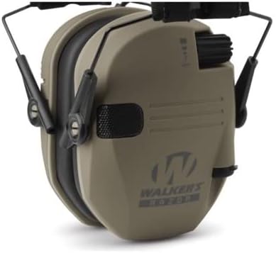 Miniatura 3 de Walkers Razor - Juego de 5 orejeras electrónicas delgadas de tiro, tierra oscura plana FDE (5 artículos)