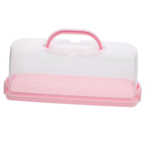 POPETPOP Boîte à Pain Rectangulaire Transparente Avec Couvercle Hermétique Boîte De Rangement Pour Gâteaux Et Muffins Facile à Nettoyer Et Réutilisable