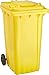 OPV Pojemnik na śmieci WAVE 240 l taśma z tworzywa sztucznego żółta