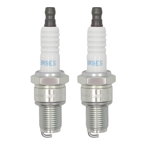 Bougie d'allumage Remplacer pour NGK (3194) BR9ES, 2 Pcs Borne Bougies d'allumage pour un Démarrage Fiable et une Longue Durée de Vie des Moteurs à Essence,...