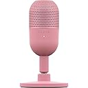 Razer Seiren V3 Mini - Micrófono USB ultracompacto (micrófono de condensador de 14mm, patrón de captación supercardioide, sensor Tap-to-Mute con indicador LED, amortiguador incorporado) Quartz