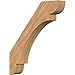 Ekena Millwork BRC06X32X36OLY00SWR 5 1/2"W x 32"D x 36"H Olympic Smooth Knee Brace, Western Red Cedar