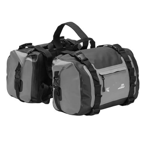 �I�[�g�o�C�T�h���o�b�O�T�C�h�o�b�O �̂��߂� R1250GS R1200GS F850GS F750GS LC ADV�A�h�x���`���[�p �e�[���o�b�O �I�[�g�o�C �L�����v�o�b�O(Gray)