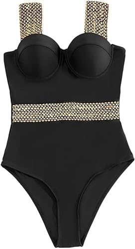 Ladies Swimming Costume| Women's Regular Fit| Secret Love One Piece Sleepwear| Inner Wear for Gowns| Cuba Beachwear Swimsuit| Undergarment Nightwear Stretchable Cycling Sports-image-17